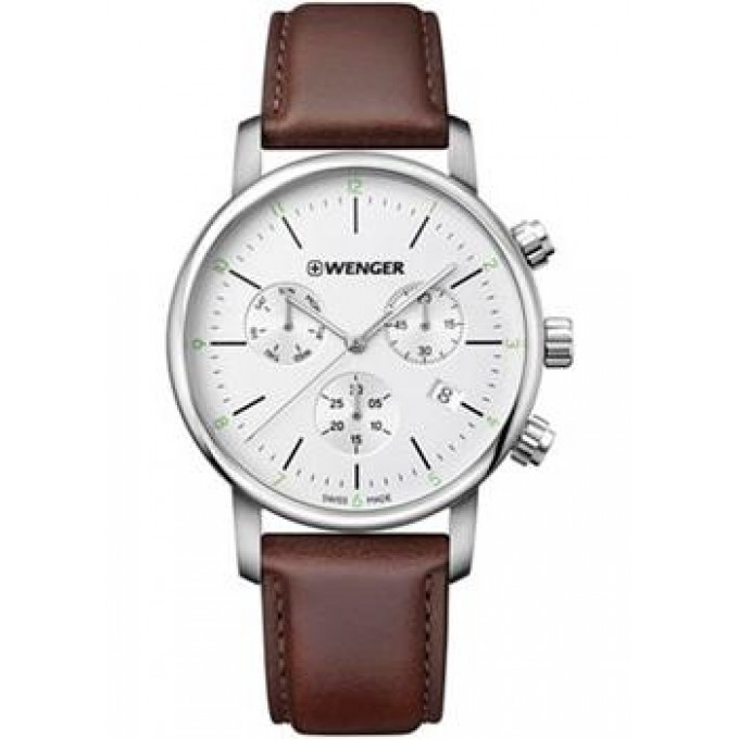 Швейцарские наручные мужские часы WENGER 01.1743.101. Коллекция Urban Classic Chrono W192016