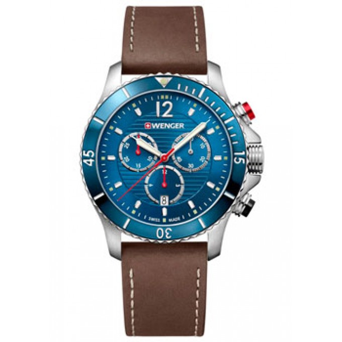 Швейцарские наручные мужские часы WENGER 01.0643.116. Коллекция Seaforce Chrono W214349