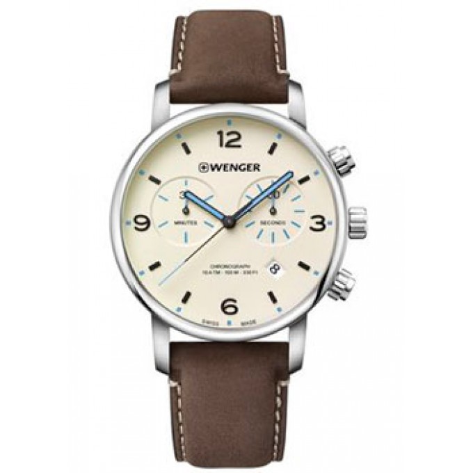 Швейцарские наручные мужские часы WENGER 01.1743.111. Коллекция Urban Metropolitan Chrono W214355
