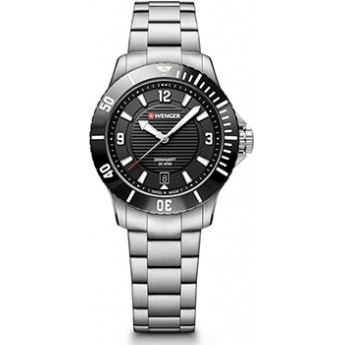 Швейцарские наручные  женские часы WENGER 01.0621.109. Коллекция Seaforce